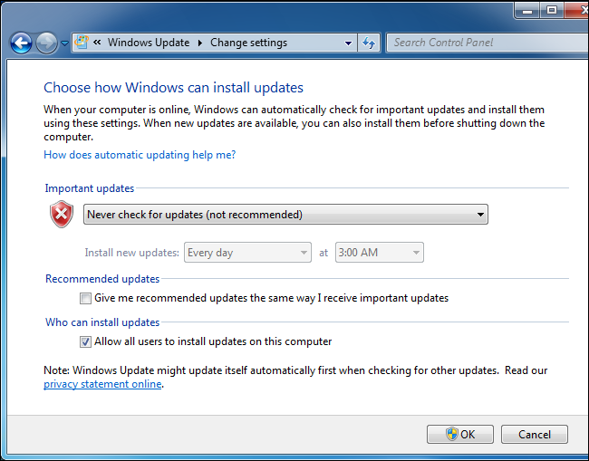 windows 7 sp1 not updating